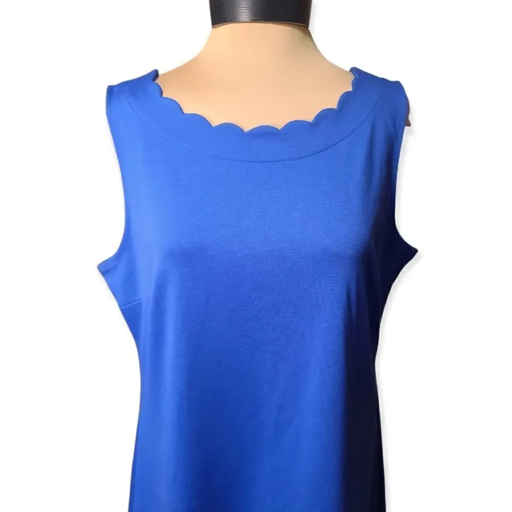 Talbots Blue Shift Dress Medium - Picture 3 of 6